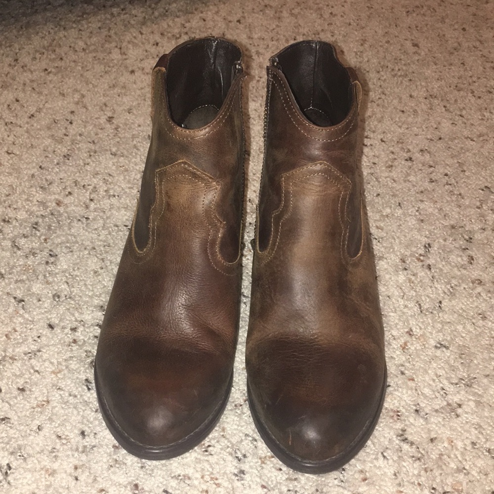 Brown booties